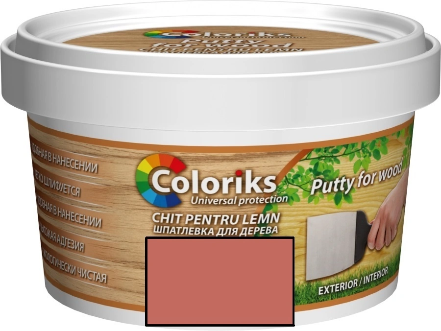 Chit pentru lemn de mahon 0,4 kg TM Coloriks