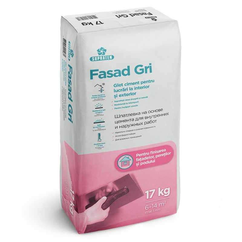 Glet ext FASAD GRI 17kg