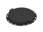 Capac plastic rotund negru DEXT-800MM cu lacat A15 - imagine 2