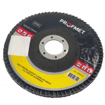 Disc Lamelar pentru Șlefuire, Drept, cu Oxid de Aluminiu, Granulație P80
